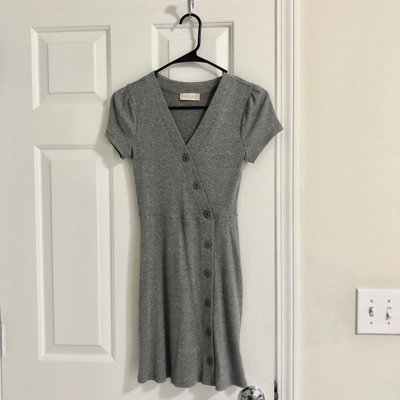 Altar'd State Ribbed Button Sweater Dress - Picture 1 of 7
